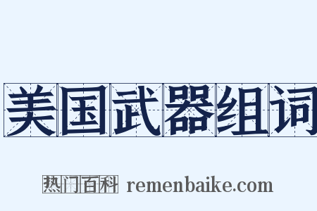 美国武器组词是什么意思的图片